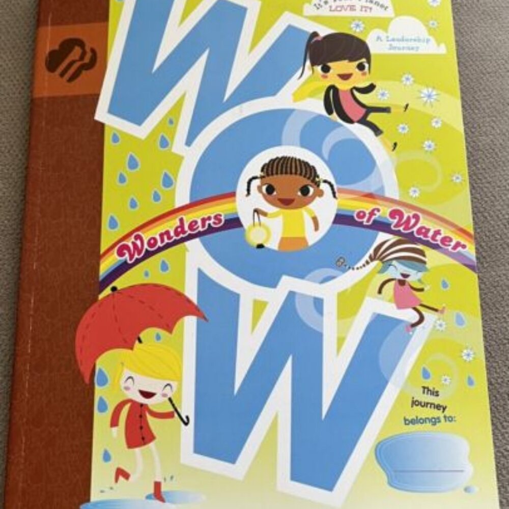 WOW-Wonders of Water-It's Your Planet-Girl Scout Brownie Journey Book-NEVER USED
